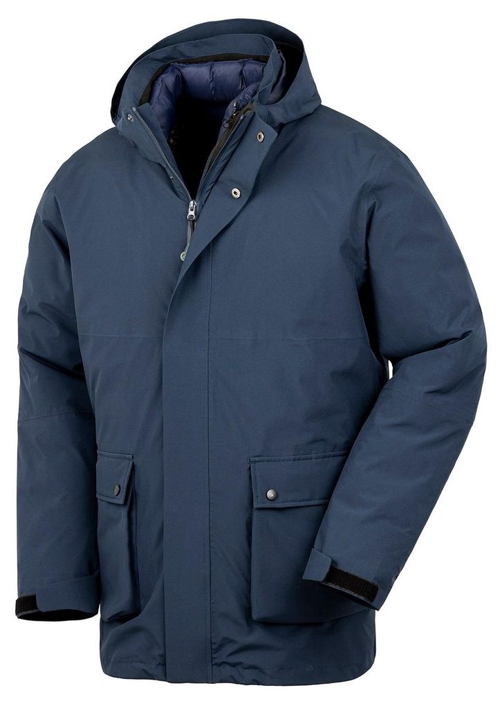 Result Recycled - Steppjacke für Herren, Ripstop-Gewebe RW11347 (M) (Marine)