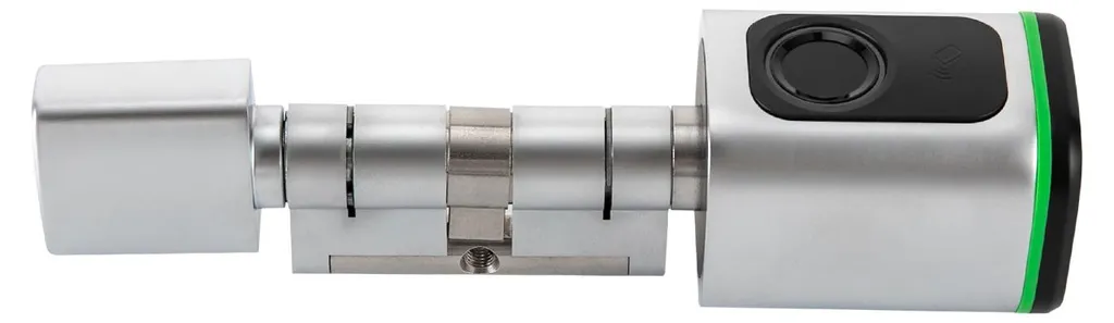 Cylindre intelligent à empreinte digitale - Serrure connectée Noire Bluetooth - 5
