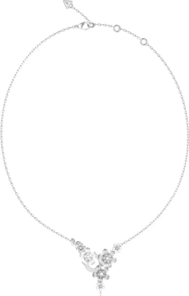 Collier Guess pour Femme en Argent Rhodié - Bijou Chic Pendentif Cercle