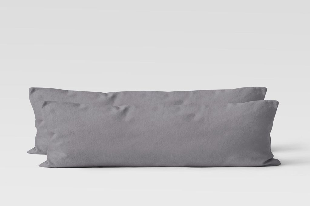 2er Set Renforcé UNI Kissenhüllen 40x145 cm Produktbild 