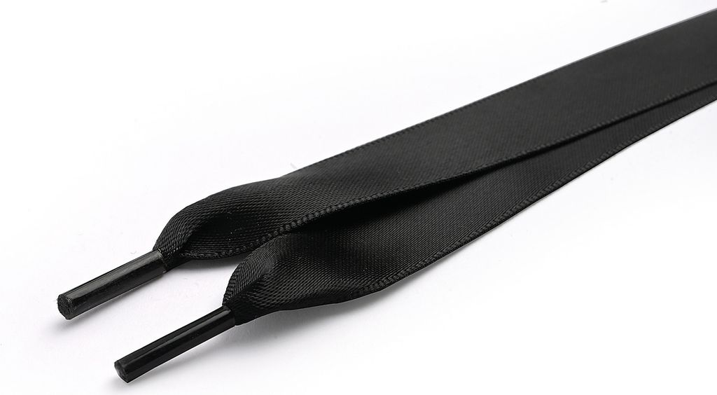 RINGELSPITZ - Schnürsenkel Satin flach - Schwarz - 90 cm Produktbild 