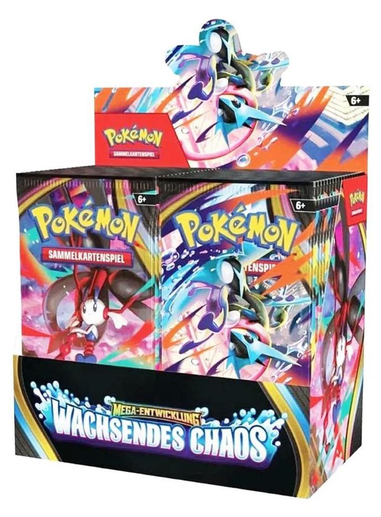 Pokémon: Rostoucí chaos – Booster Display ME04 (němčina) Obrázek produktu 