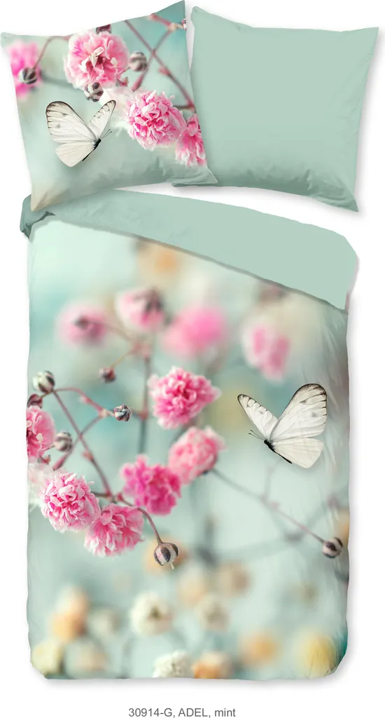 Copripiumino Buongiorno 155x220 Cotone Fiori e Farfalle | Sonno Sano