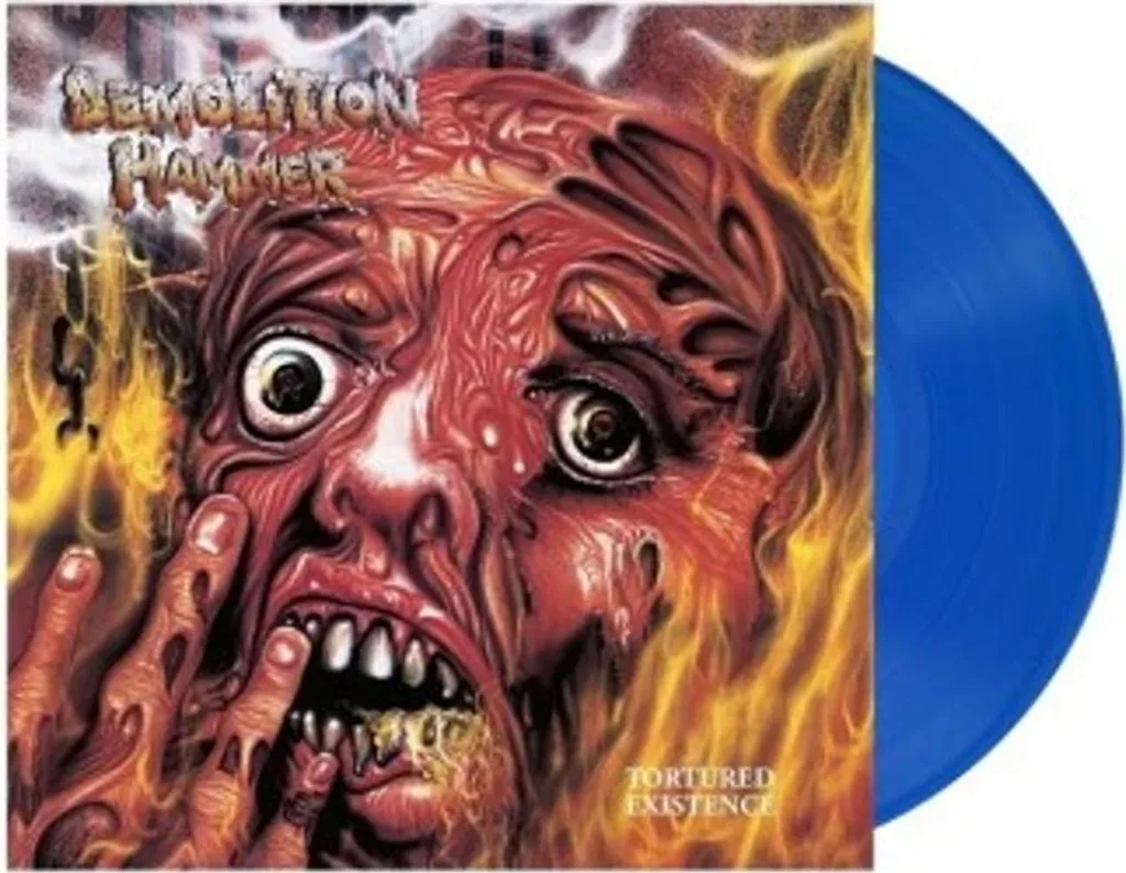 Vinyle Demolition Hammer Tortured Existence Bleu Transparent 180g LP