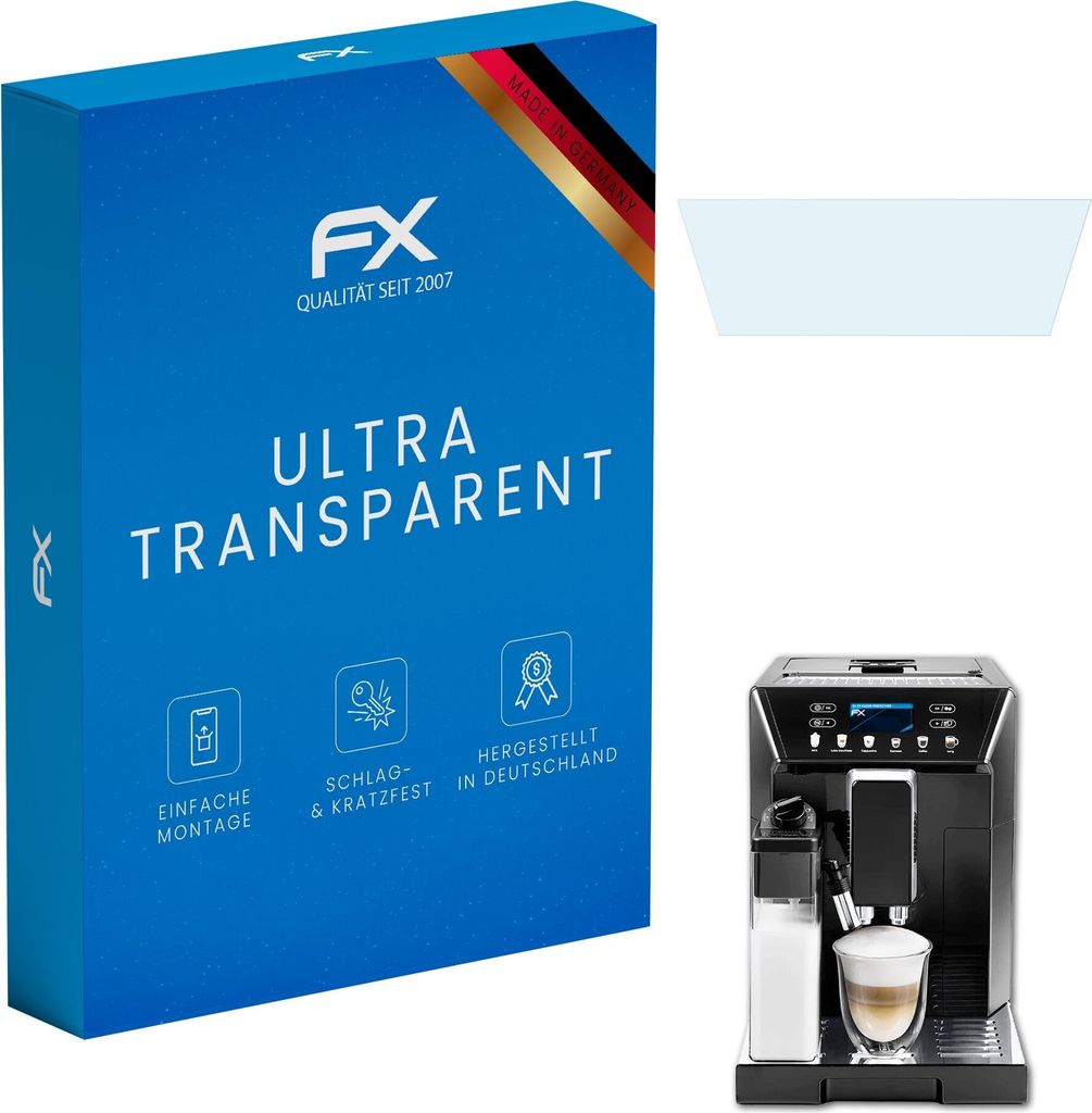 atFoliX FX-Clear 2x Schutzfolie kompatibel mit DeLonghi Eletta Cappuccino Evo (ECAM46.860.B) Displayschutzfolie