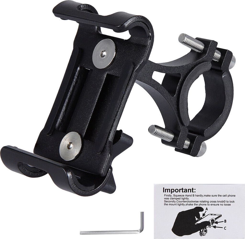 Fahrrad Halter Handy Motorrad Halterung e-Bike Smartphone Scooter für iPhone Samsung Galaxy Huawei zu 6,5 Zoll