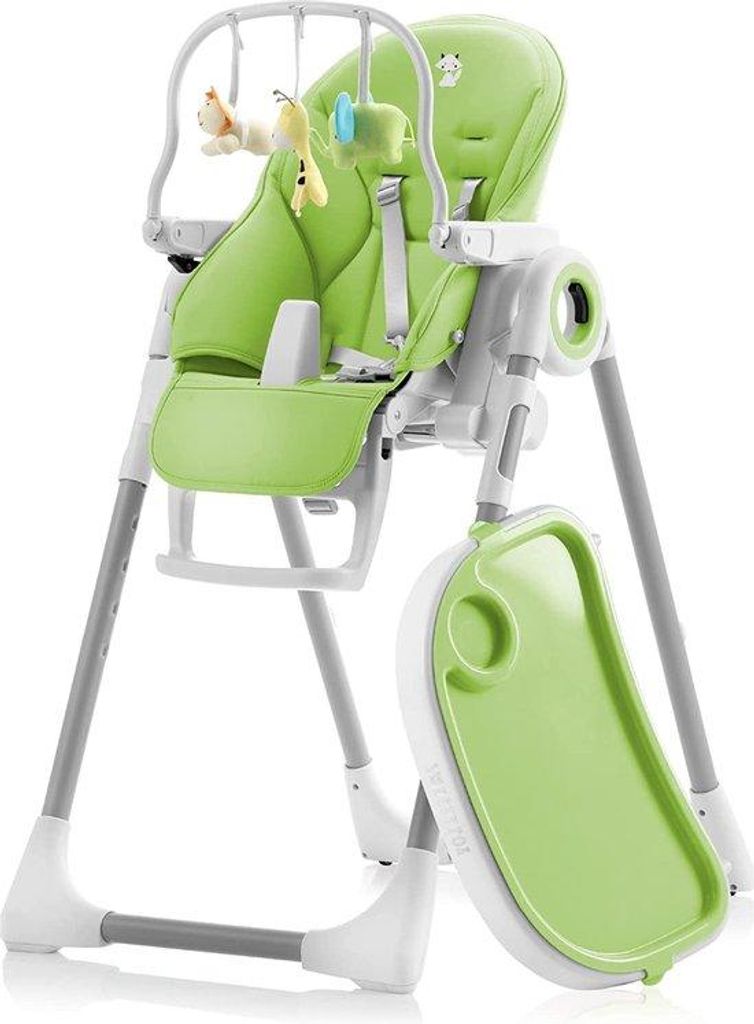 Baby-Stuhl - Kindersitz mit 5 Sitzpositionen, 7 Höhen, befestigbare Tischplatte, bequemer Komfortsitz, leicht zu reinigende Oberfläche, schwarzer...