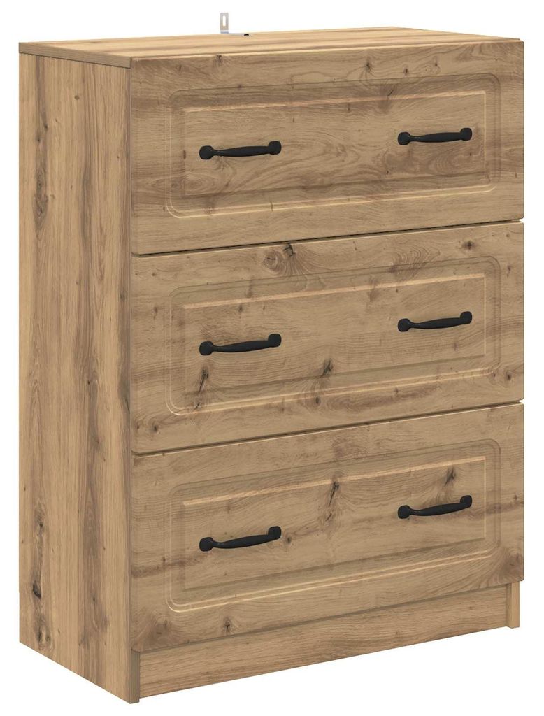 Möbel Schubladenschrank Artisan-Eiche 66 x 34,5 x 87 cm HolzwerkstoffKommoden - Kommoden c8436