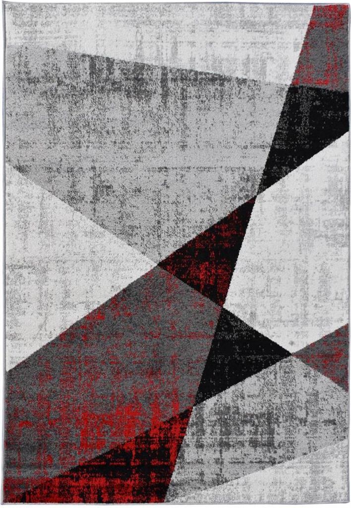 ROSALINE gewebter Wohn- und Schlafzimmerteppich mit geometrischem Muster
