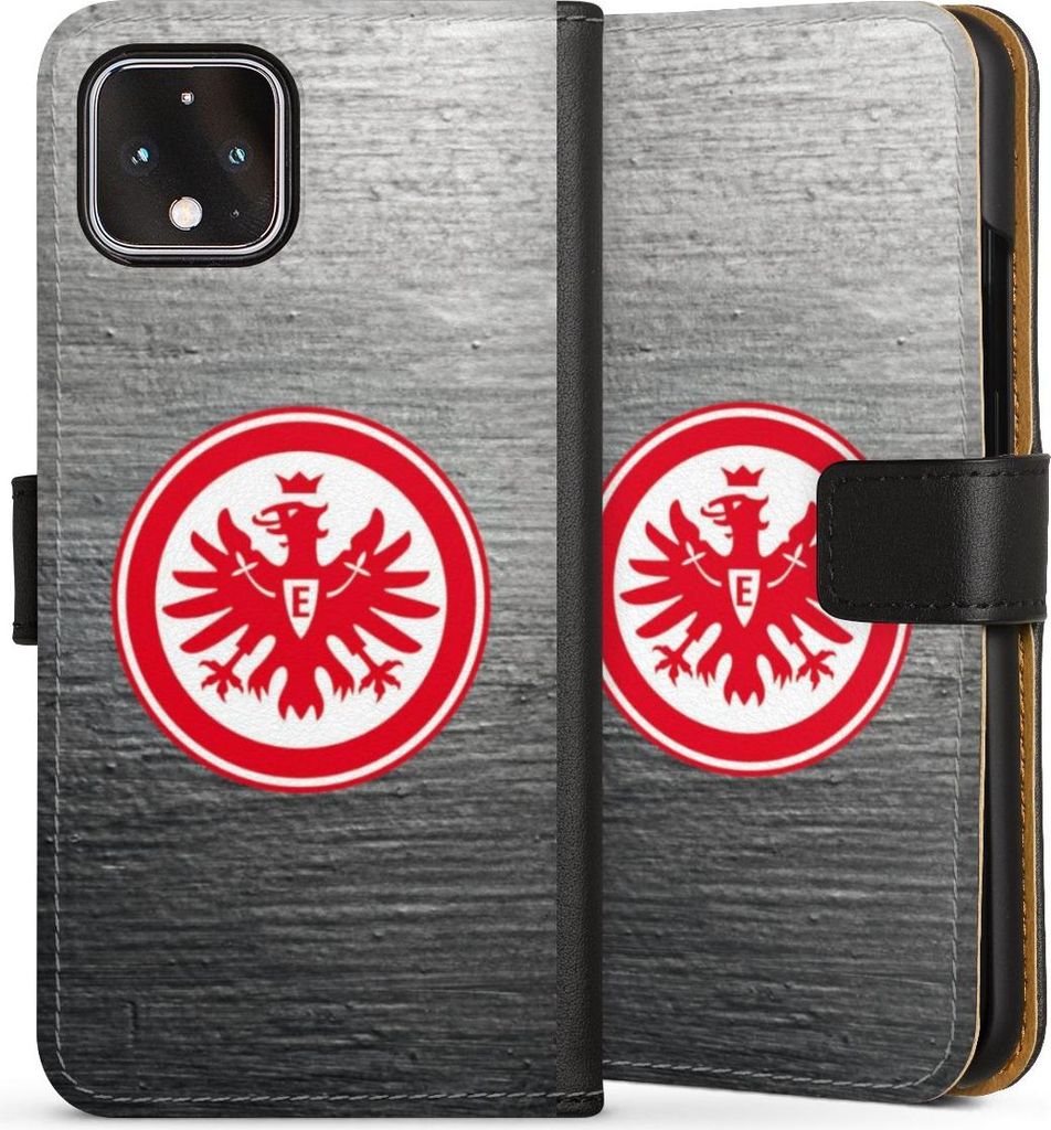 DeinDesign Klapphülle für Google Pixel 4 Handytasche Lederhülle Tasche Eintracht Frankfurt Logo SGE