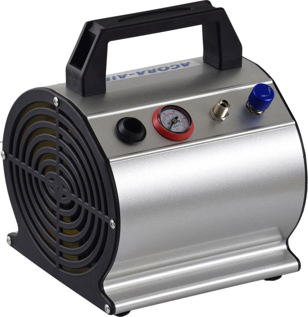 Agora-Tec Airbrush Mini Druckluft Kompressor AT-AC-03 (sehr leise)