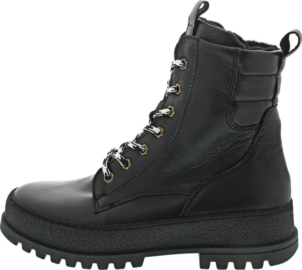 Waldläufer H-Tara Damen Schnürstiefel in Schwarz, Größe 4.5