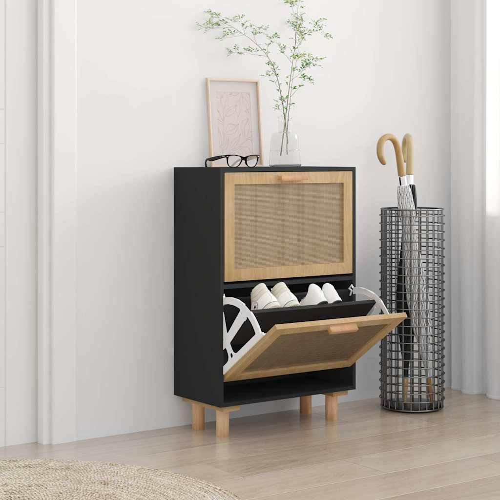 vidaXL Szafka na buty czarna 52x25x80 cm | Kaufland.pl vidaXL Szafka na buty czarna 52x25x80 cm | Kaufland.pl