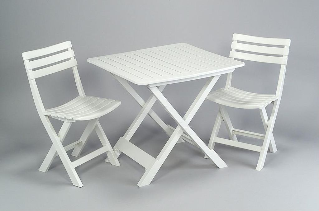 Salon De Jardin Progarden Blanc Design Compact Et Résistant Image du produit 