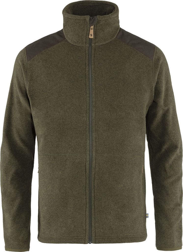 Fjällräven Sten Fleece dark olive pánská fleecová bunda , Obrázek produktu 