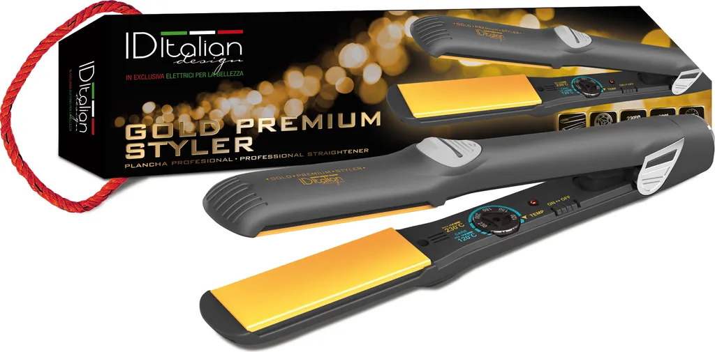 Piastra Professionale Gold Premium Styler - Ceramica 65W High-Tech