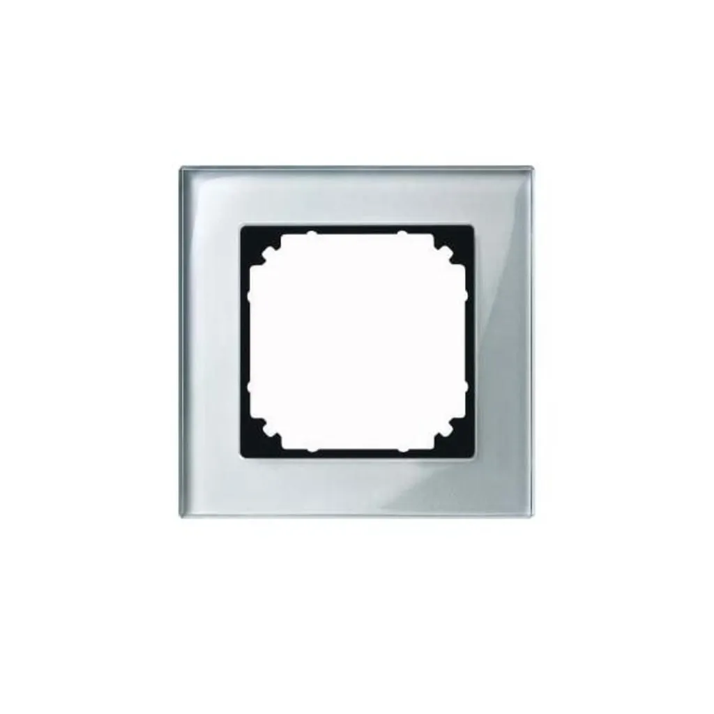 Plaque de finition Merten M-Plan en Verre 1 poste Diamantsilber 4891