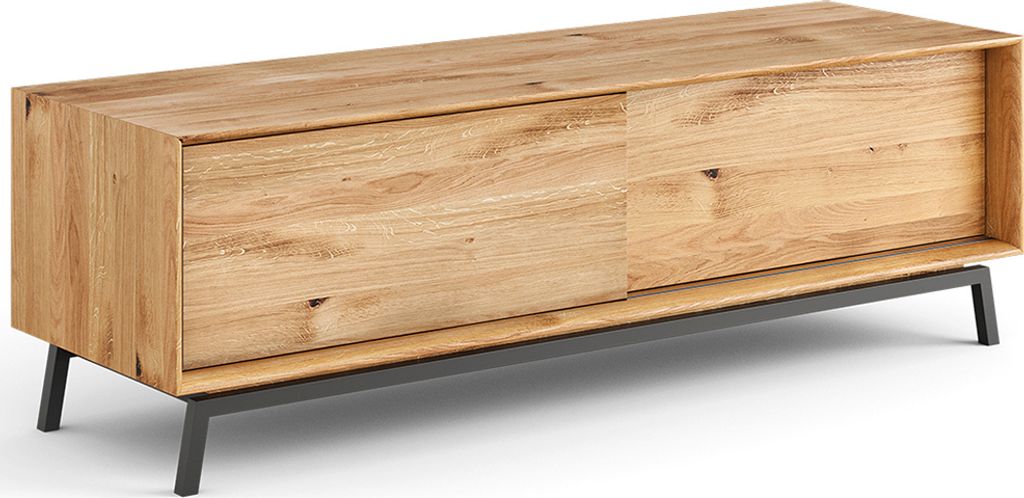 Lowboard 200cm, Eiche massiv geölt, MATOLA-163