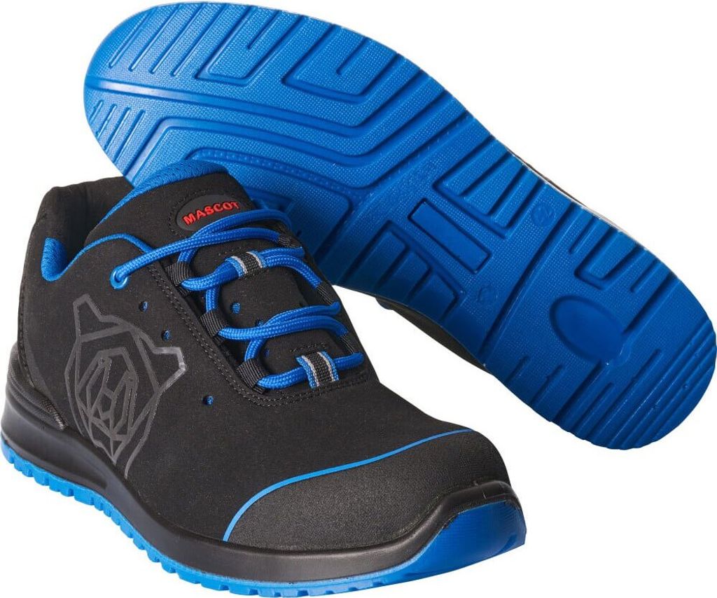 MASCOT Sicherheitshalbschuh F0210-702-0911 Schwarz/Kornblau 43