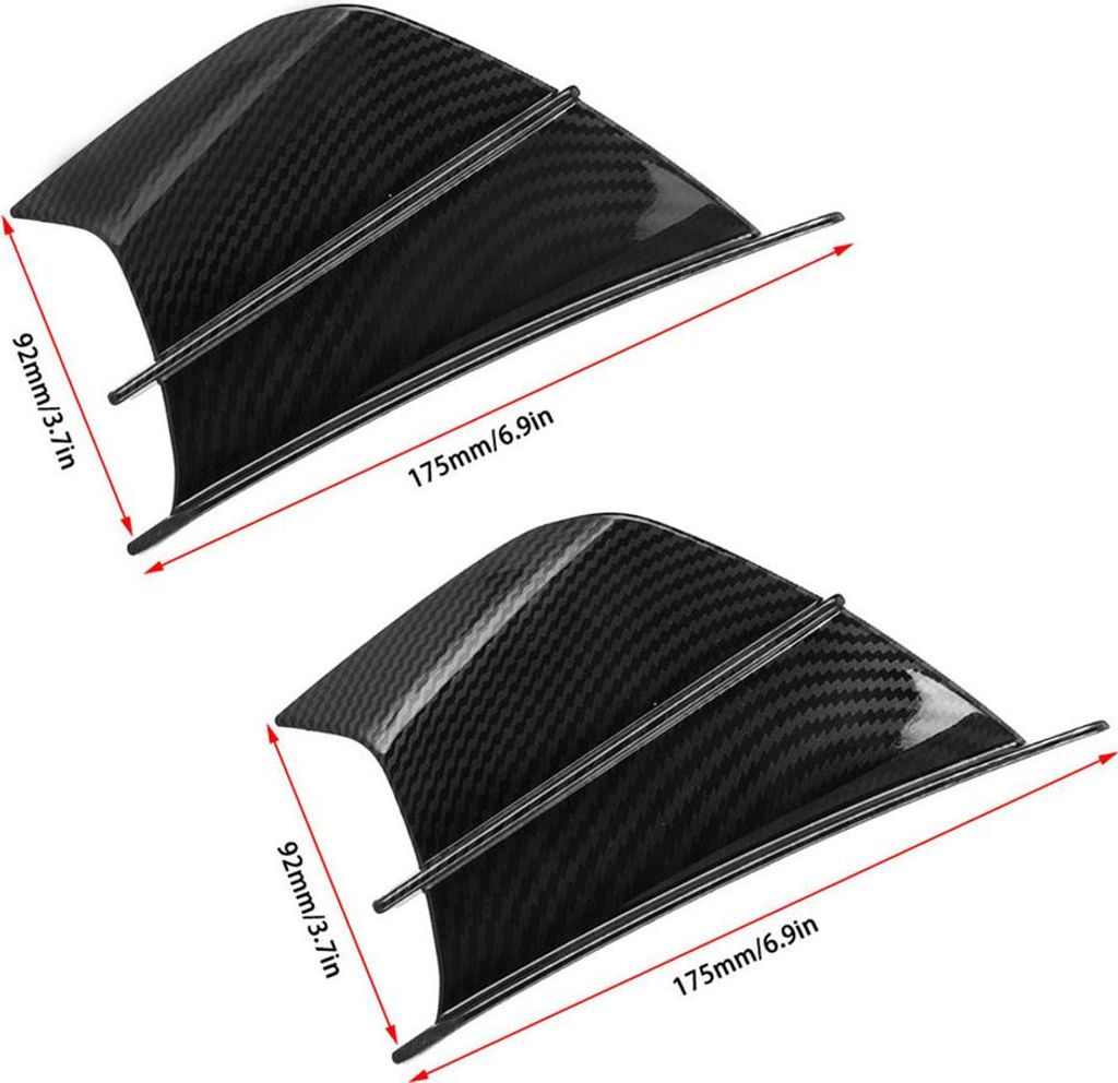 Motorrad Aerodynamische Winglets ABS Flügel Spoiler Universal Modifikation Zubehör