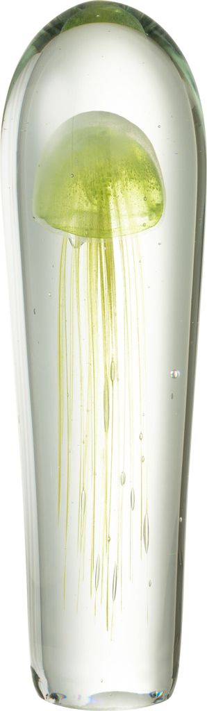 J-line – Briefbeschwerer, Qualle, Glas, Grün, extra groß – Produktbild 1