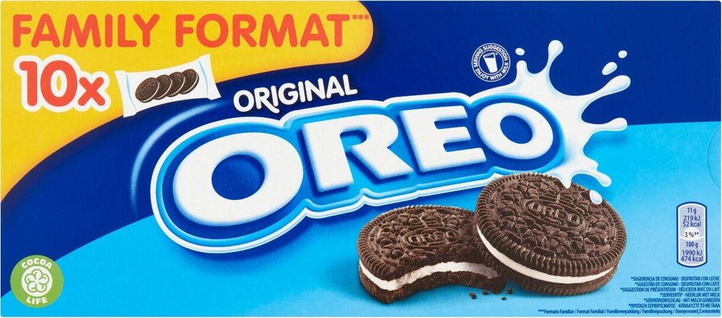 Oreo Original Kekse Packen Sie 440 Gramm ein