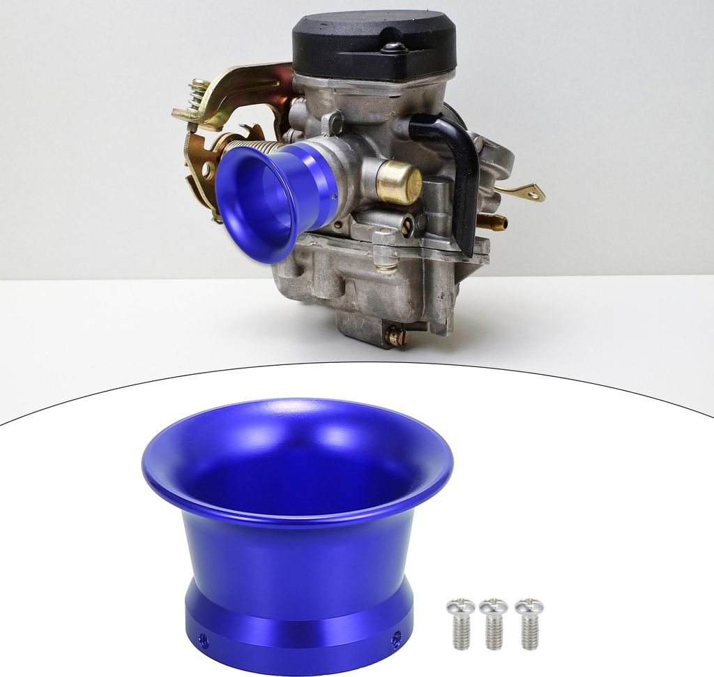 Motorrad Luftfilter Ansauggeschwindigkeit Stack Blau 50mm Innendurchmesser