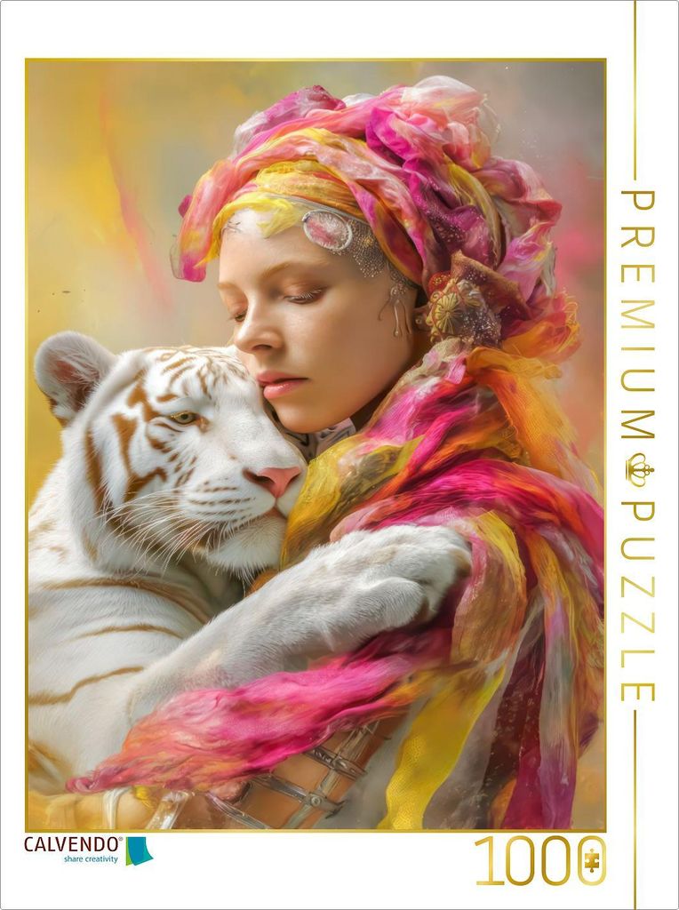 CALVENDO Puzzle Mensch und Tier | 1000 Teile Lege-Größe 64x48cm Foto-Puzzle für glückliche Stunden