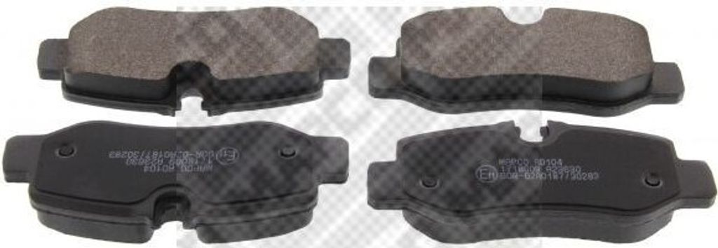 MAPCO Bremsbeläge Satz Hinten passend für MERCEDES-BENZ V-Klasse (W447) VITO Tourer (W447) VITO Kasten (W447) VITO Mixto (W447) eVITO Tourer (W447)