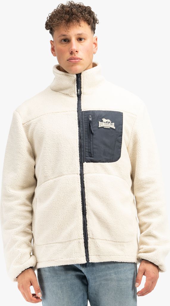 Herren Sherpa Jacke normale Passform LARTINGTON Ecru/Navy M Produktbild 