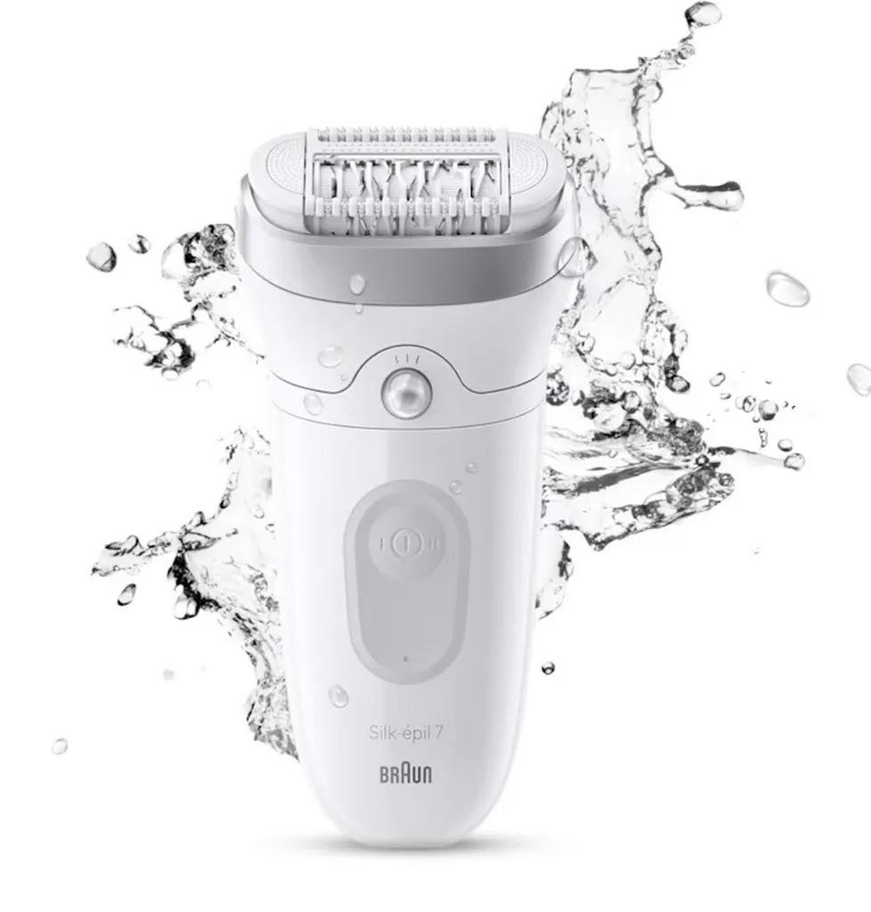 Braun Silk-épil 7 Épilateur Femme pour Jambes Lisses sous la Douche Marron