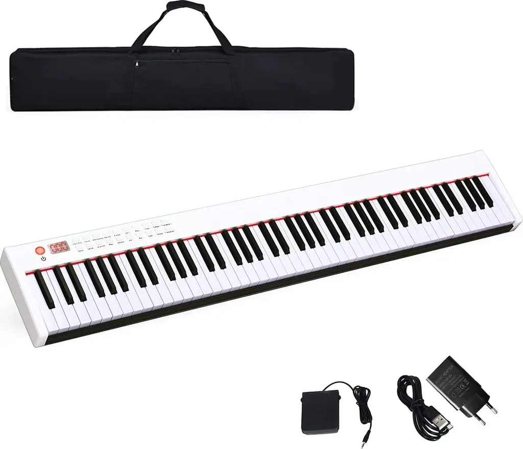 Clavier numérique Piano électrique 128 sons et rythmes avec Bluetooth