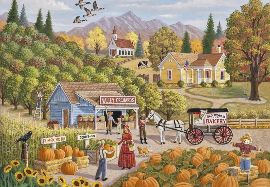 Puzzle Grafika 1000 pièces Valley Orchards - Qualité d'Impression HD