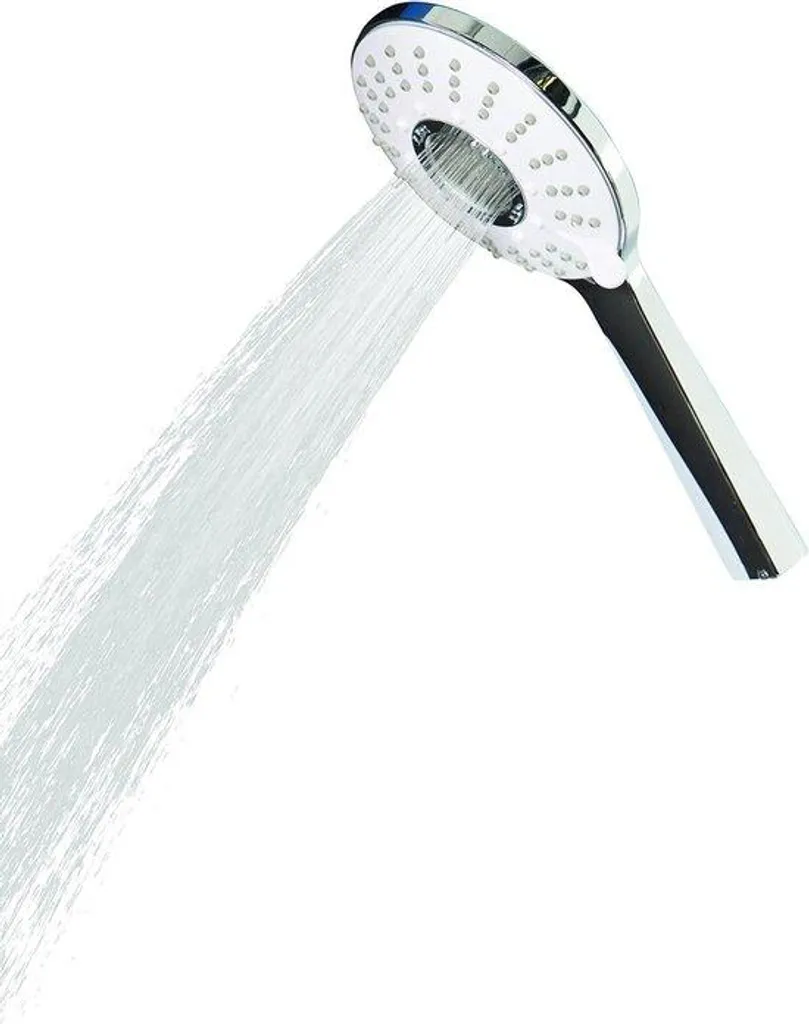 Tête de douche inox 5 fonctions pour rénovation salle de bain luxueuse