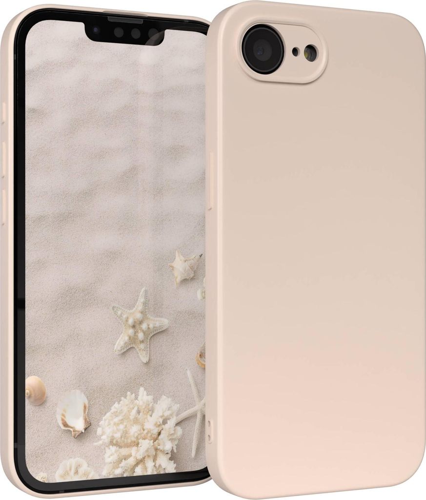 EAZY CASE - TPU Hülle für Apple iPhone 16e, TPU Case stoßfeste Handyhülle, weiches Cover mit Kameraschutz, Silikonhülle in Natur