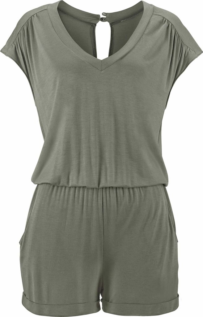 LASCANA Kurzoverall khaki Größe 44