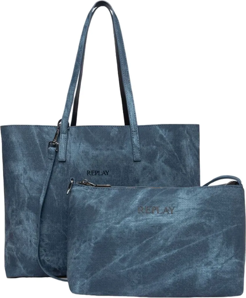 Sac de Cours et Shopping REPLAY Bleu Denim - Pratique et Tendance