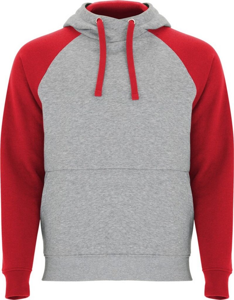 Roly - "Badet" Kapuzenpullover für Kinder PF4552 (116) (Grau meliert/Rot)