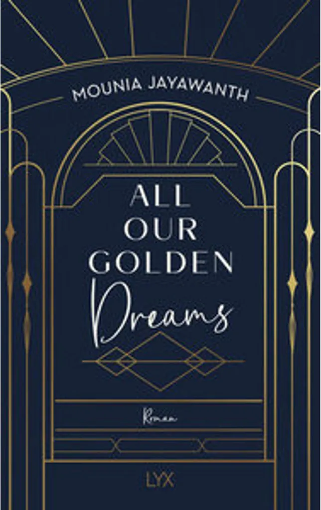 Tableau All Our Golden Dreams cadre bois noir pour salon moderne 40x50cm
