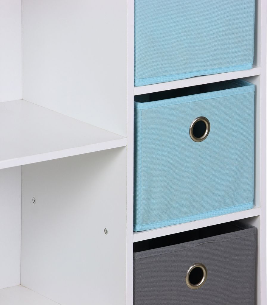 sweeek - Kinderschrank in weiß - Blau Produktbild 5