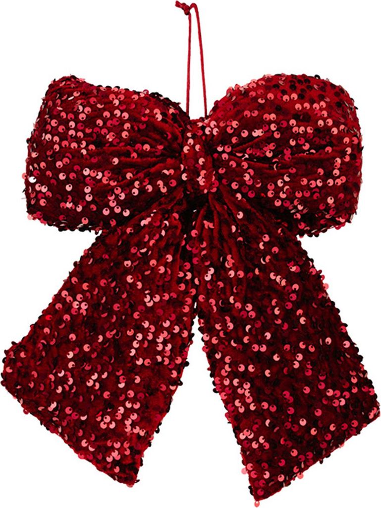 Weihnachtsschleife mit Glitzerpailletten, Samtschleifen zum Binden, Weihnachtsbaumkränze, Girlanden, Geschenkverpackung, Hochzeitsdeko