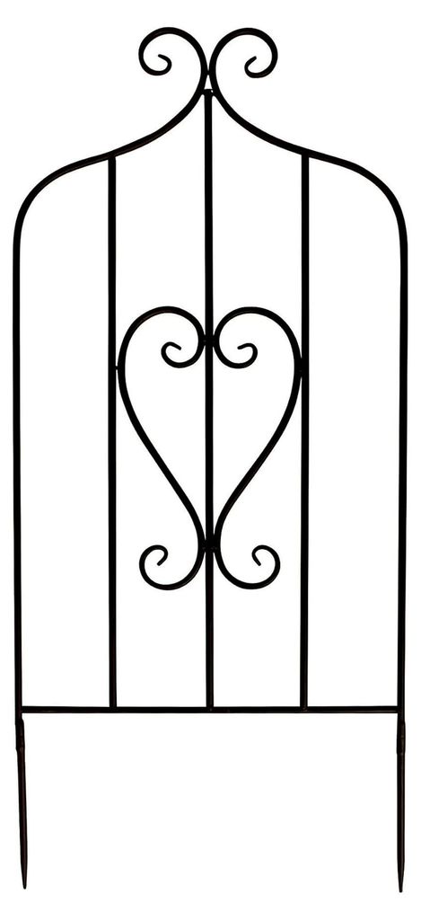 Rankgitter aus Metall, 89 cm hoch