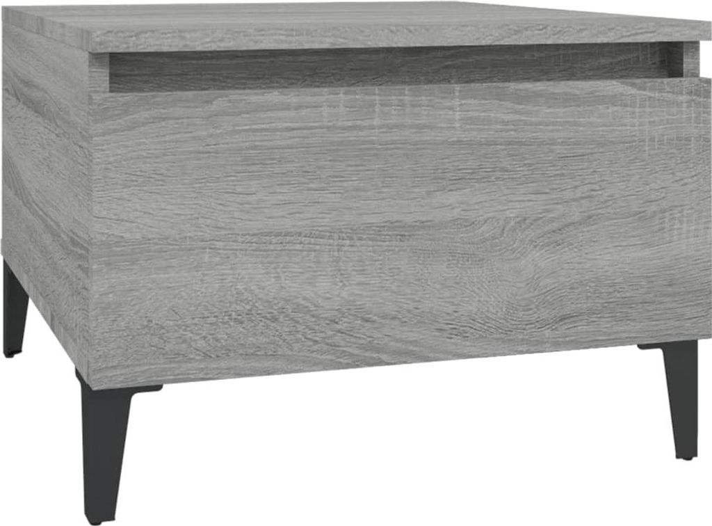 vidaXL Beistelltisch Grau Sonoma 50x46x35 cm Holzwerkstoff