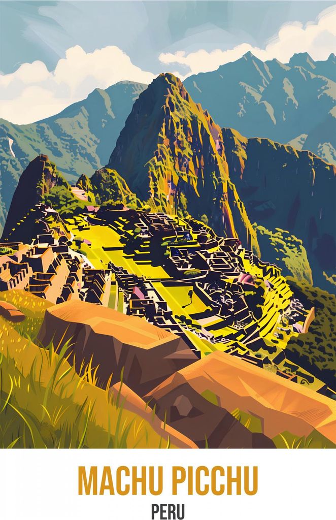 Plakat 61x90,5cm Machu Picchu