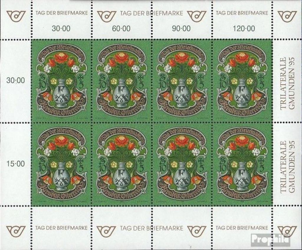 Briefmarken Österreich 1995 Mi 2158Klb Kleinbogen (kompl.Ausg.) postfrisch Tag d. Briefmarke