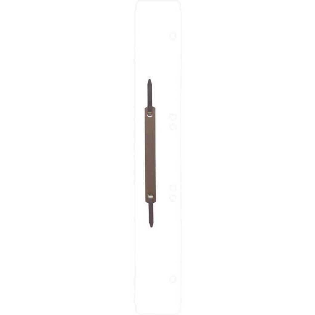 Q-Connect 3011000000 Heftstreifen aus Kunststoff, lang - weiß, 25 Stück