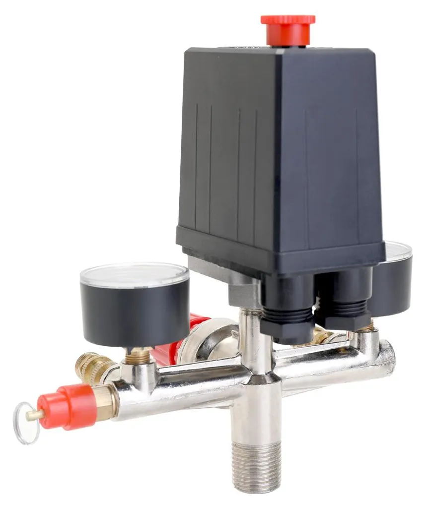 Petit compresseur d'air 125 PSI 12 bars avec pressostat et vanne réglable