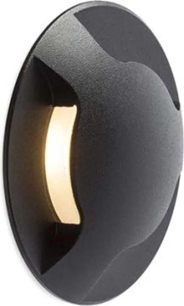 Segnapasso LED Incasso KICK III 3000K Nero IP54 | Design d'Architettura