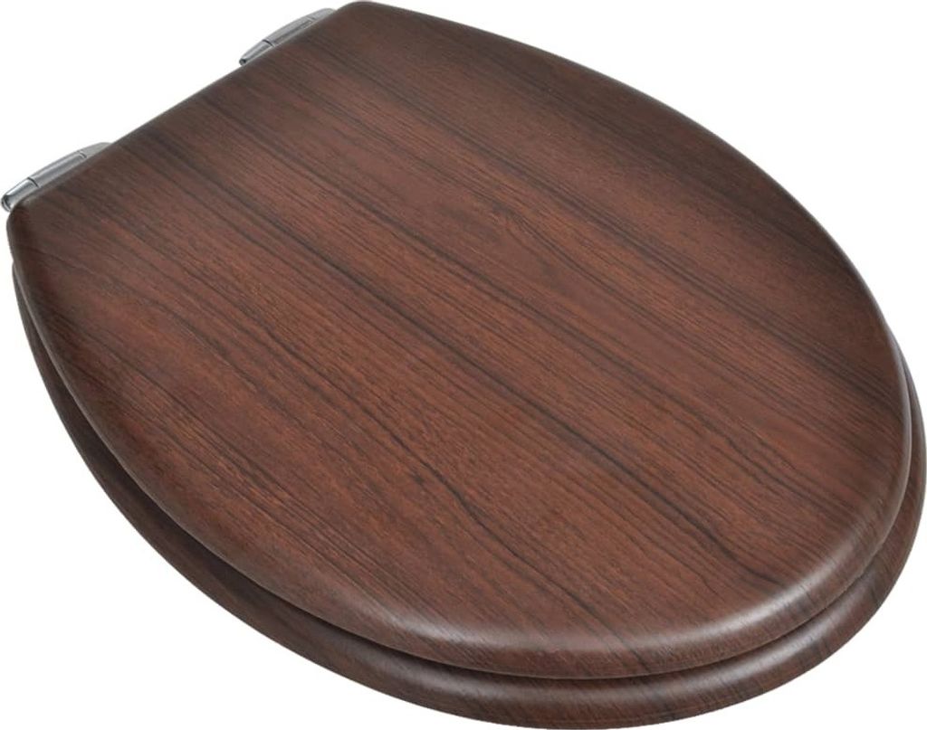 vidaXL Toilettensitz MDF Deckel mit Absenkautomatik Design Produktbild 2
