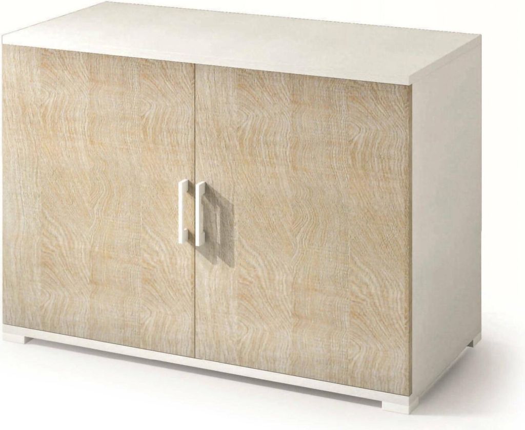 Dmora Mehrzweckschrank 2 Türen Schneeglöckchen Braun Regal Produktbild 